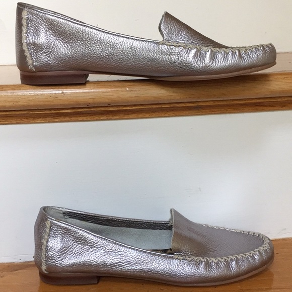 Marc Fisher Soft silver/pewter cushion flat loafer - Picture 2 of 8